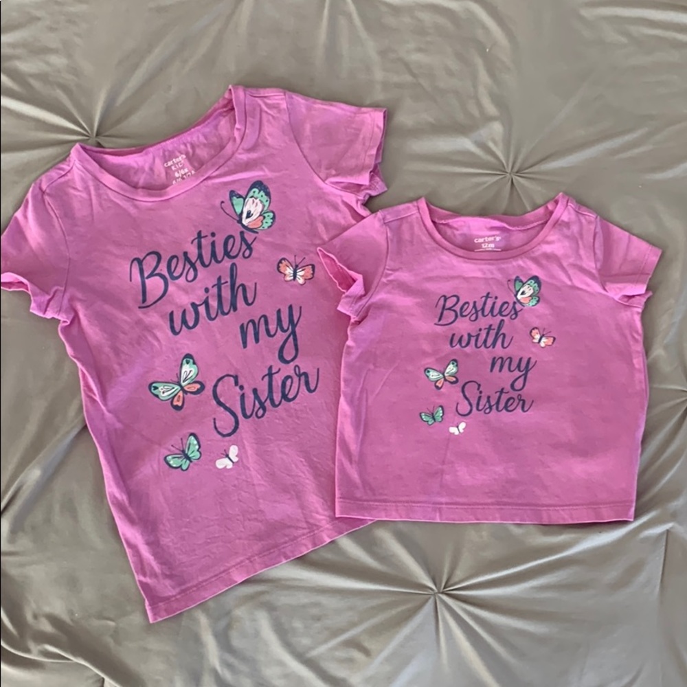 Matching sister tops (6 & 12m)